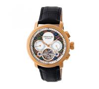 Heritor Automatic Aura Uomo per Uomo Pelle Orologio Oro Rosa HR3506