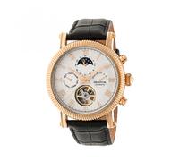 Heritor Automatic Winston Uomo per Uomo Pelle Orologio Oro Rosa HR5205