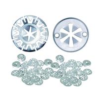 HERKINDNESS 100 Pezzi Riparazione Scudo Termico Kit, 30 mm Fissaggio Scudo Termico Scarico, Acciaio Inox Clip per Scudo Termico, 2 Esecuzioni per Il Fissaggio Dello Scudo Termico Sotto Il Cofano
