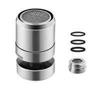 Her Kindness Aeratori per rubinetti, setaccio girevole a 360°, aeratore per cucina e bagno, attacco perfetto per rubinetto, adatto per rubinetto con filettatura esterna M22 o M24