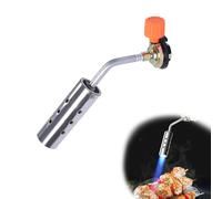 HERKINDNESS Bruciatore a Gas, Acciaio Inossidabile Bruciatore Erbacce, Bombola Gas Cannello a Gas, Antivento, Utilizzabile Capovolto, Ideale per Diserbo, Barbecue Falò