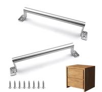 HERKINDNESS Maniglia Porta Scorrevole, 2 Pezzi Maniglia Porta Più 8 Viti, Maniglie per Cassetti per Armadietti da Cucina, Porte Scorrevoli, Porte a Sbarramento e Altri Mobili