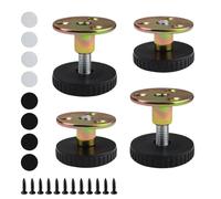 HERKINDNESS Piedini Regolabili per Mobili, 4 Pezzi 27-40 mm Piedini Regolabili, Piedini per Mobili Regolabili, Fissato a Vite o Autoadesivo, per Sedie, Tavoli, Armadi e Gambe di Mobili per Divani