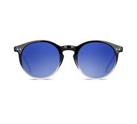 HERLING Occhiali da sole PHANTOM uomo/donna UV400 tondi rotondi fashion (Island Blue)