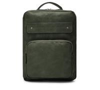 HERLING Zaino uomo/donna LEIBNIZ pelle PU vintage classico (Pewter Green)