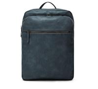 HERLING Zaino uomo/donna MAHLER pelle PU vintage classico (Teal Blue)