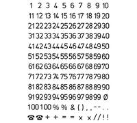 'Herlitz - 1 - 100 numeri piccolo 837161 cornice autoadesiva, 7 x 9 mm, 240 pezzi