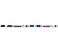 Herlitz 8860603 Colli Marker 1-4 mm schwarz 10 Stück wasserfest, permanent Schwa