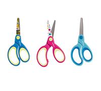 herlitz 10801710 Forbicine Fancy 13 cm, Punta Tonda, per Destrimani, Colori Assortiti, Impugnatura Ergonomica, multicolore