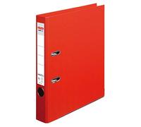 Herlitz 10834737 maX.file protect+ - Raccoglitore formato A4, 5 cm, rivestimento in pellicola, colore: Rosso
