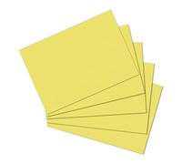 Herlitz 10836484 - Cartoncini per appunti, formato A6, 100 pezzi, colore: Giallo