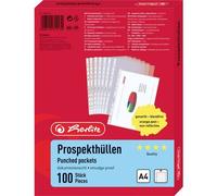 Herlitz 10840320 Busta DIN A4 PP Trasparente 100 pz.