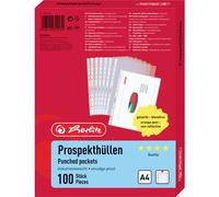 Herlitz 10840320 Busta DIN A4 PP Trasparente 100 pz.