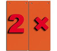 Herlitz 10843647 strisce di separazione, 100 pezzo 2er Pack Orange