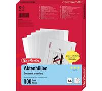 Herlitz 10843746 Busta trasparente a L DIN A4 PP 0.11 mm Trasparente 100 pz.