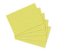 Herlitz 10901445 - Schedario formato A6, 100 pezzi, colore: Giallo