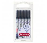 Herlitz 11378999 - Cartucce a sfera my.pen, 5 pezzi, blu