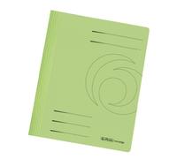 Herlitz 11037090 - Cartellina in cartoncino, formato A4, confezione da 10 pezzi, colore: Verde chiaro