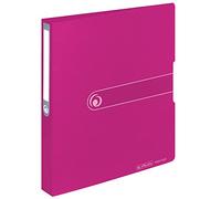 Herlitz 11205713 - Raccoglitore a 2 anelli meccanici combo, 3,8 cm dorso, capacità 25 mm, Colore: Fucsia (bacca), 1 pezzo