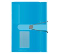Herlitz 11277944 cartella Polipropilene (PP) Blu, Trasparente - NUOVO