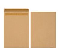 Herlitz 11289923, busta postale, formato B4, autoadesivo senza finestrina, 250 pezzi, marrone marrone