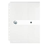 Herlitz 11292935 - Cartellina portadocumenti, formato A4, in pellicola di polipropilene, 6, colore: Grigio trasparente