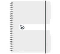 Herlitz 11293107 Gamma Archiviazione High Quality Easyorga Quaderno Spirale A4 Bianco Semitrasparente Con Copertina In Polipropilene Lavabile