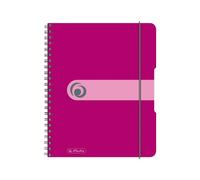 Herlitz 11293776 - Taccuino spiralato "to go", formato A5, confezione da 2 pezzi, carta senza legno, 80 fogli, colore: Uva