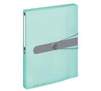 Herlitz 11409000 - Cartella porta documenti formato A4, in pellicola di PP, trasparente, colore: Verde menta