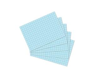 Herlitz 1150507 - Cartoncino per indici, formato A5, 100 pezzi, bianco, blue, A7