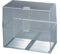 Herlitz 1906023 schedario A6 (Herlitz Karteikasten A6 leer transpare) NEW