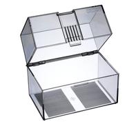 Herlitz 1907021 Plastic Index Card Box A7 for 300 Cards, Clear A7 Empty