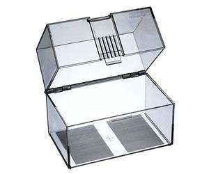 Herlitz 1907021 schedario A7 in plastica per 300 schede, colore: trasparente