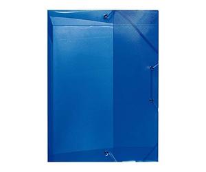 Herlitz 1948686 - Scatola portadocumenti, formato A4, larghezza dorso 4 cm, in polipropilene, colore: Blu traslucido