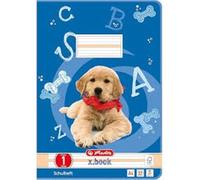 Herlitz 215012 - Quaderno in formato A4, rigatura 01 (a righe), in cartone FSC, confezione da 5 pezzi