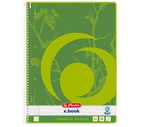 Herlitz 303453 Blocco di college Recycling, a quadretti, 60 G/MQ, formato A4, 80