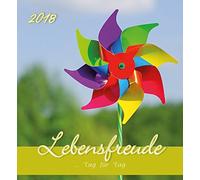 Herlitz 50011155 - Calendario delle cartoline "Lebensfreude 2018"