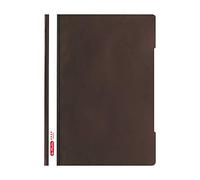 Herlitz 50020799 - Cartellina portadocumenti A4 Quality (PP con coperchio trasparente trasparente), 10 pezzi, colore: Marrone scuro