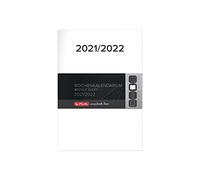 Herlitz 50032259 - Calendario di ricambio 2021/2022 in formato A5 per calendario scolastico Flex, 1 pezzo, Bianco