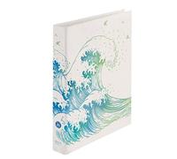 Herlitz 50033416 maX.Raccoglitore ad anelli, A4, meccanismo a 2 anelli, motivo: Greenline Wave, 1 pezzo