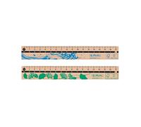 herlitz 50033614 - Righello in 100% legno FSC, 17 cm