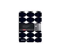 Herlitz 50039791 - Quaderno flessibile, formato A6, 40 fogli, motivo: Just Black, 1 pezzo