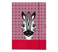 herlitz 50040353 - Cartellina formato A4, motivo zebrato, 1 pezzo