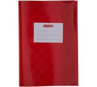 Herlitz 5204011, fodera per quaderno A4, fodera per libro, 25 pezzi, colore giallo A5 Rot