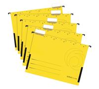 Herlitz 5874771 - Borsa sospesa formato A4, 10 x 5 pezzi, colore: Giallo