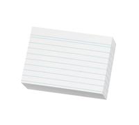 Herlitz A8 Ruled Index Cards - White A8 White