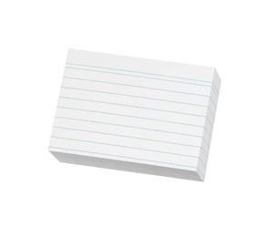Herlitz A8 Ruled Index Cards - White A8 White