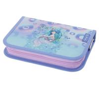 Herlitz Astuccio per la scuola pieghevole con 31 pezzi, organizer per accessori, forniture scolastiche, set per bambini, ragazzi, cerniera, per ragazze mistiche sirena, Multicolore, Allungabile con