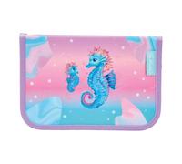 herlitz Astuccio pieghevole con due flip con accessori, custodie per forniture scolastiche per bambini, set di strumenti funzionali per studenti, luci oceaniche