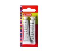 Herlitz Bianco Opaco, 2 Tubetti da 7,5 ML/set, Deckweiß, 1